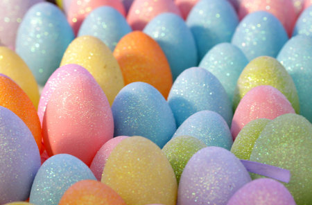 easter eggsの写真素材