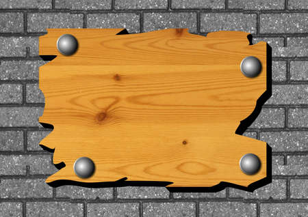 Wood Bannerの写真素材