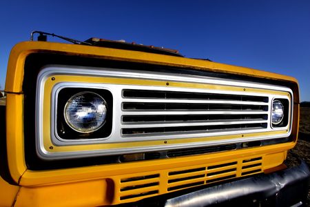 Yellow Classic Car の写真素材