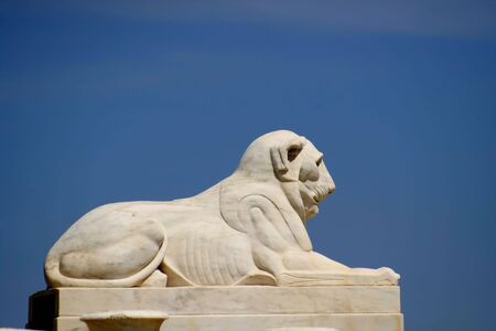 Lion Statue In Bell Isleの写真素材