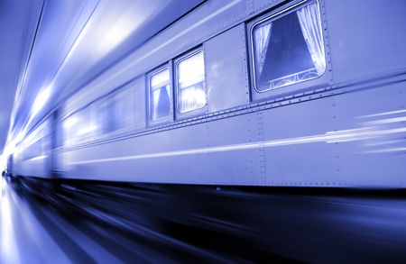 Fast Moving Trainの写真素材