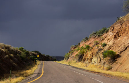 Road Through Desertの写真素材