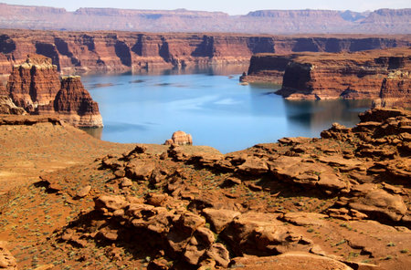 Lake Powell recreation areaの写真素材