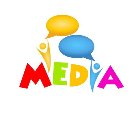  colorful social media iconの写真素材