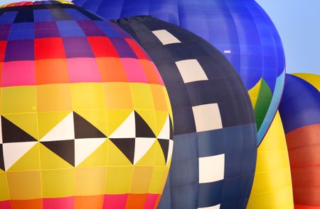 Colorful hot air balloonsの写真素材