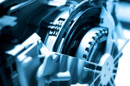 Close up shot of automotive engine componentsの写真素材