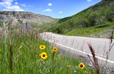  Glacier park in summer timeの写真素材