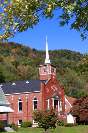 Historic church in West Virginiaの写真素材