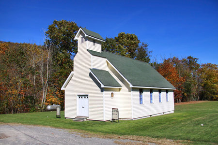 Small church in the Appalachian mountainsの写真素材