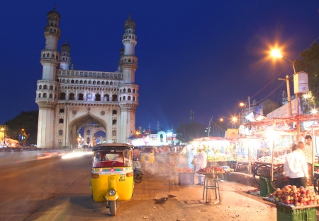 HYDERABAD,INDIA -AUGUST 29    Charminar in Hyderabad on August 29,2012, Is listed among the most recognized structures in India, Built in 1591 のeditorial素材