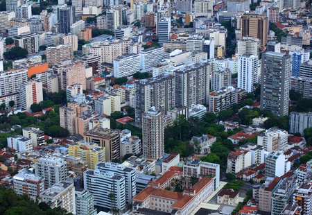 Aerial view of Rio de Janeiro cityscapeの写真素材
