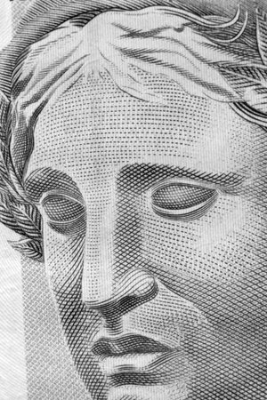 Republic s Effigy portrayed as a bust on Brazilian Real