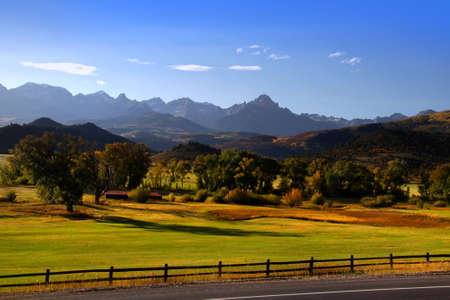 Dallas divide in Colorado in autumn timeの写真素材