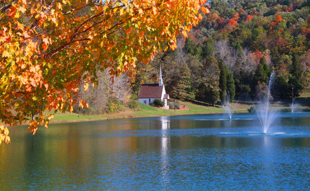 Scenic landscape near Romance West Virginiaの写真素材