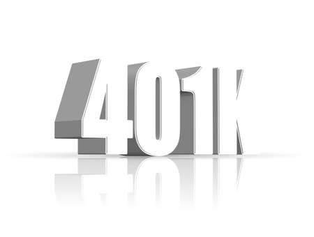 401k Plan conceptの写真素材