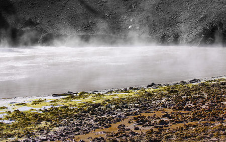 Geothermal activity in Yellowstone 