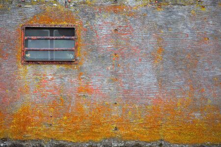 Old wood back board in the truckの写真素材