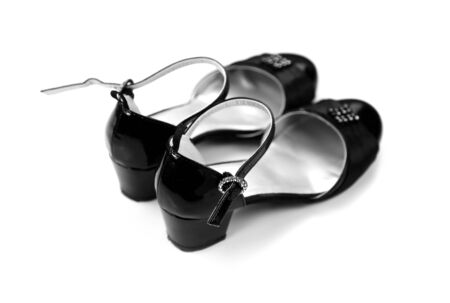 Pair of girl shoesの写真素材