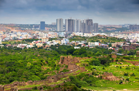 Hyderabad financial districtの写真素材