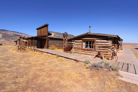 Old trail town in Cody Wyomingのeditorial素材