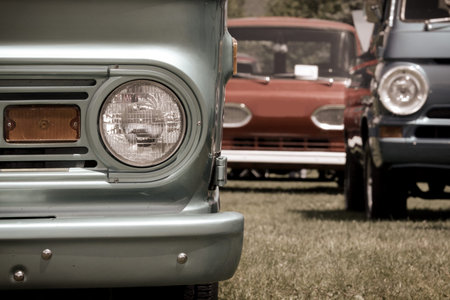 Classic mini vans and trucksの写真素材