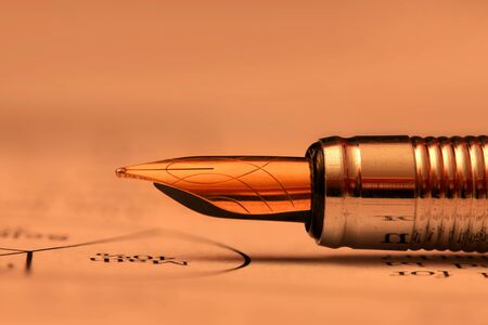 Antique penの写真素材