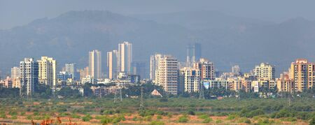 Mulund landscape suburbs of Mumbai city in Indiaのeditorial素材