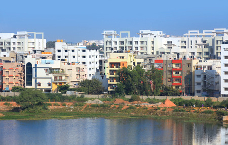 Apartment homes in Bangalore cityの写真素材