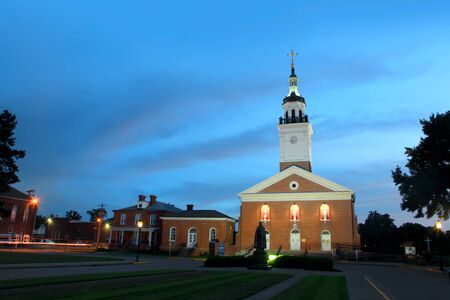 Vincennes, Indiana - August 18, Basilica of St Francis Xavier in George Rogers Clark National Historical Park in Vincennes,Indiana on August 18,2016のeditorial素材