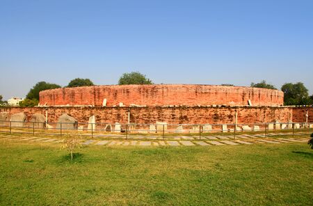 Historic Buddha monument in Amaravati ,New capital of Andhra pradeshの写真素材