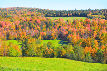 Rural Vermont in autumn timeの写真素材