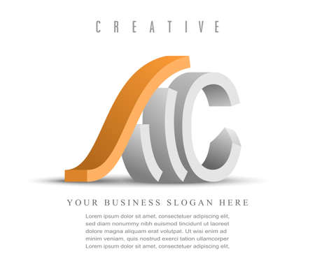 Vector illustration of letter C design elementのイラスト素材