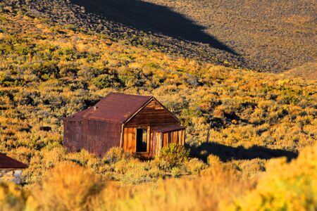 Old home in California desert near Bodieの写真素材