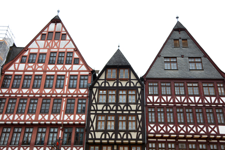 Buildings in historic roamer in Frankfurtの写真素材