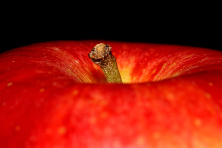 Close up shot of red apple