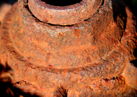 Close up shot of metallic rusty backgroundの写真素材