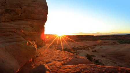 Arches national park,Utah sunset