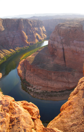 Horse shoe bend national monument in Arizonaの写真素材