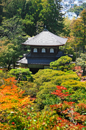 Ginkaku-ji also known as  Temple of the Silver Pavilion in Kyoto city,Japanのeditorial素材