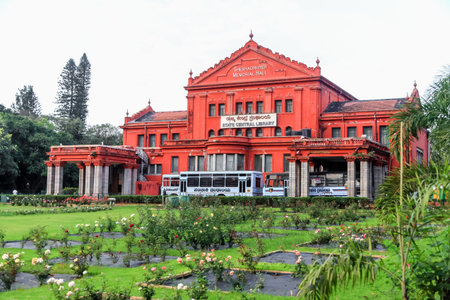 Bangalore, Karnataka, India - December,14, 2015: Karnataka state central library in India was built...