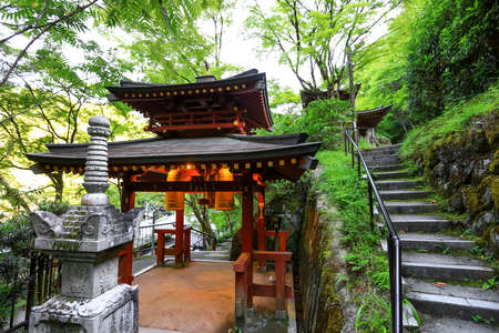 Kyoto, Japan - August 8, 2019: Historic Otagi Nenbutsuji temple in Kyoto city, about 1200 stone carving statues around it.のeditorial素材