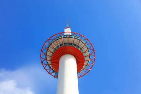 Kyoto, Japan - August 9, 2019. Kyoto tower is the tallest building in Kyoto cityのeditorial素材
