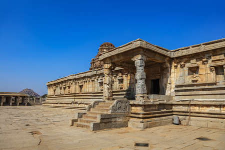 Hampi,Karnataka, India - December 31,2018: Hampi was the capital of Vijayanagara Empire in the 14th century, is also a UNESCO World Heritage Site located in east-central Karnataka, India.のeditorial素材