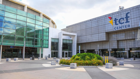 Detroit, MI - August 30, 2020:  TCF Center is a convention center  in downtown Detroit, formerly known as Cobo Hall.のeditorial素材