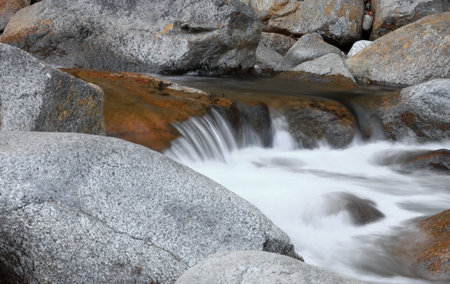 Small waterfalls in Vermont countrysideの写真素材