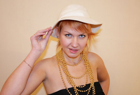 The lady in a hat