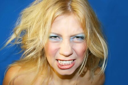 Crazy womanの写真素材