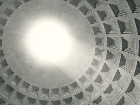 The Pantheon Dome, Rome, Italyのeditorial素材
