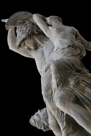 Pio Fedi's Rape of Polyxena - a neoclassic's masterpiece. Florence,Tuscany, Italy