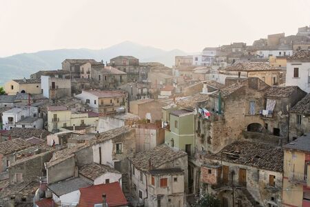 A traditional italian village. Roof top view.の写真素材